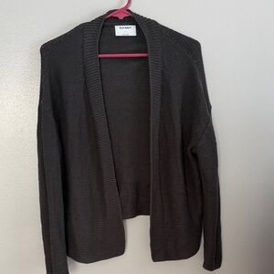 Old Navy Women's Dark Gray Open-Front Cardigan